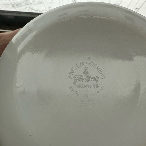 Anchor Hocking Fire King Green Meadow 2Qt casserole dish - Picture 3 of 5